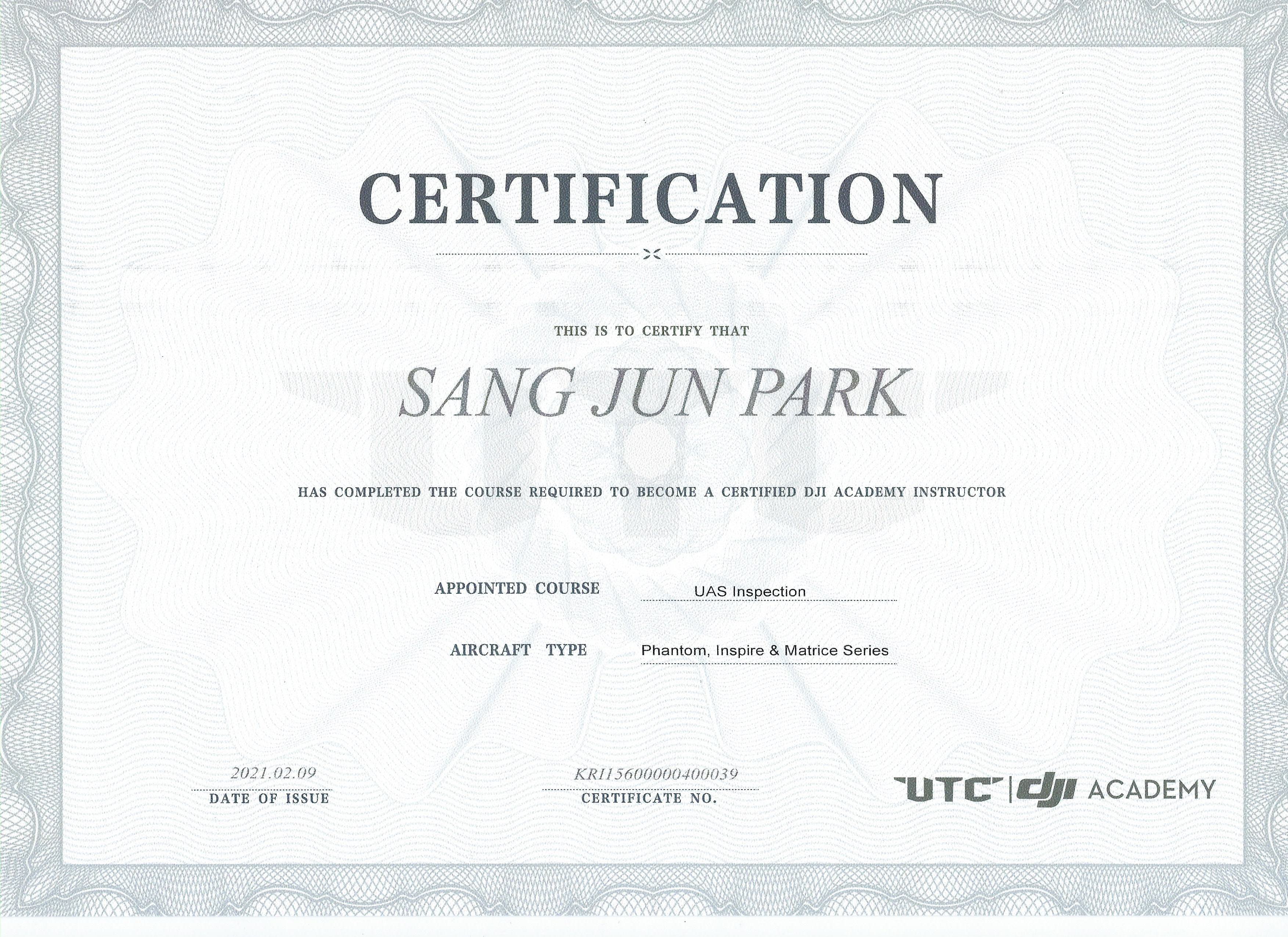 DJI UAS Inspection Instructor